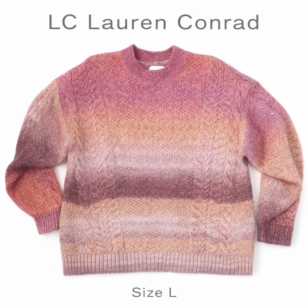 LC Lauren Conrad Women's Gradient Sweater - ombré